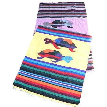 Blanket - Hand-woven Turtle Design - Chile Mojo