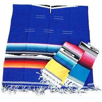 Poncho - Saltillo Solid colour with stripes - Adult - Chile Mojo
