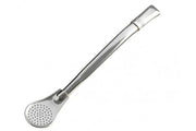 Yerba Mate Taumer 17cm Stainless Steel Oval drinking straw (Bombilla) - Chile Mojo