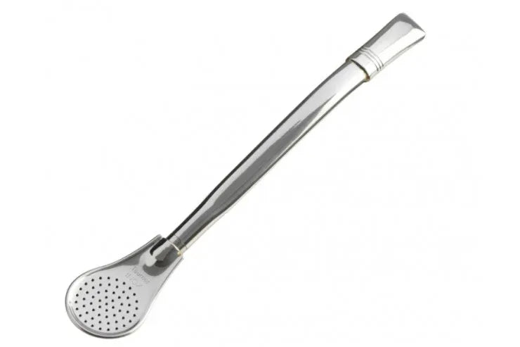Yerba Mate Taumer 17cm Stainless Steel Oval drinking straw (Bombilla) - Chile Mojo