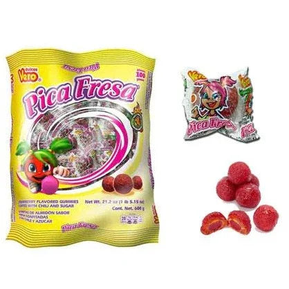 Vero Pica Goma Fresa Mexican candy - Chile Mojo