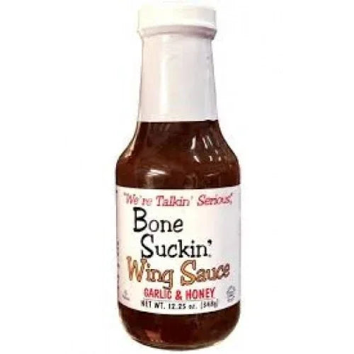 Bone Suckin Garlic and Honey Wing Sauce 348gm - Chile Mojo