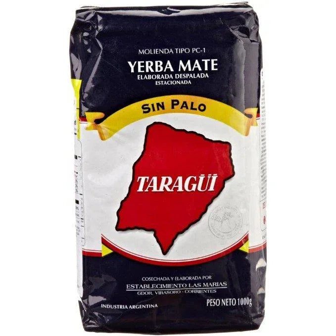 Yerba Mate 1kg Taragui Blue sin palo (without stems) - Chile Mojo
