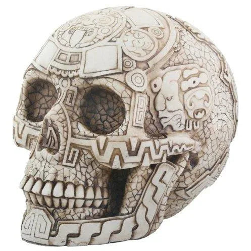 Aztec Skull - cast resin - Chile Mojo