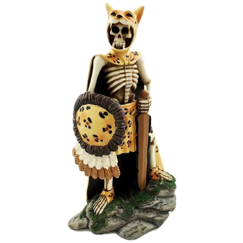 Day of the Dead Jaguar Warrior figurine - Chile Mojo