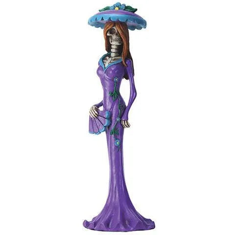 Day of the Dead figurine - Purple Lady - Chile Mojo