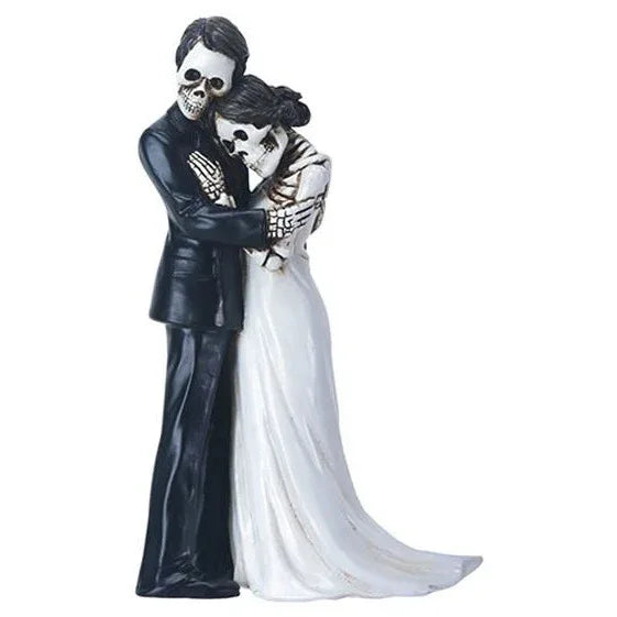 Day of the Dead figurine - wedding couple embracing - Chile Mojo