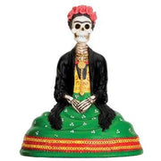 Day of the Dead figurine - Frida Kahlo sitting - Chile Mojo