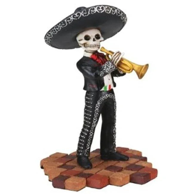 Day of the Dead figurine - Mariachi with Trumpet - Chile Mojo
