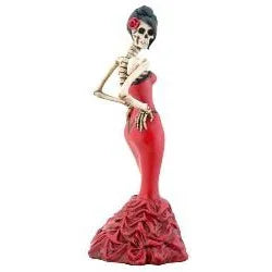 Day of the Dead figurine - Ballroom Dancer in Red - Chile Mojo