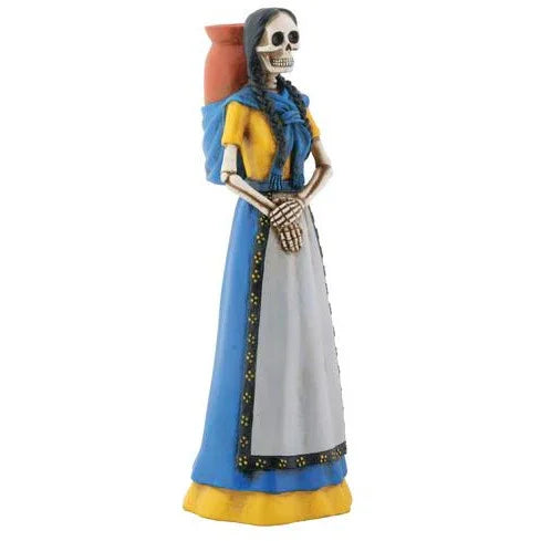 Day of the Dead figurine - Girl with Jarrito - Chile Mojo