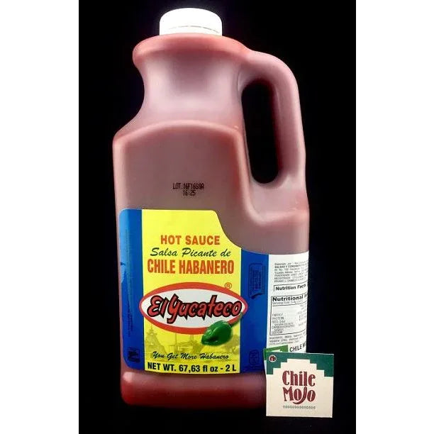 El Yucateco Red Habanero Hot Sauce 2 litre Jug - Chile Mojo